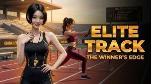 Athletic women at a track event